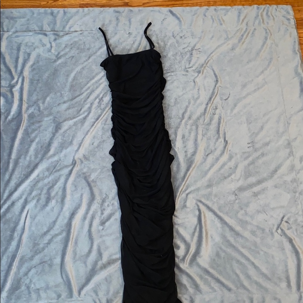 Ruched midi dress